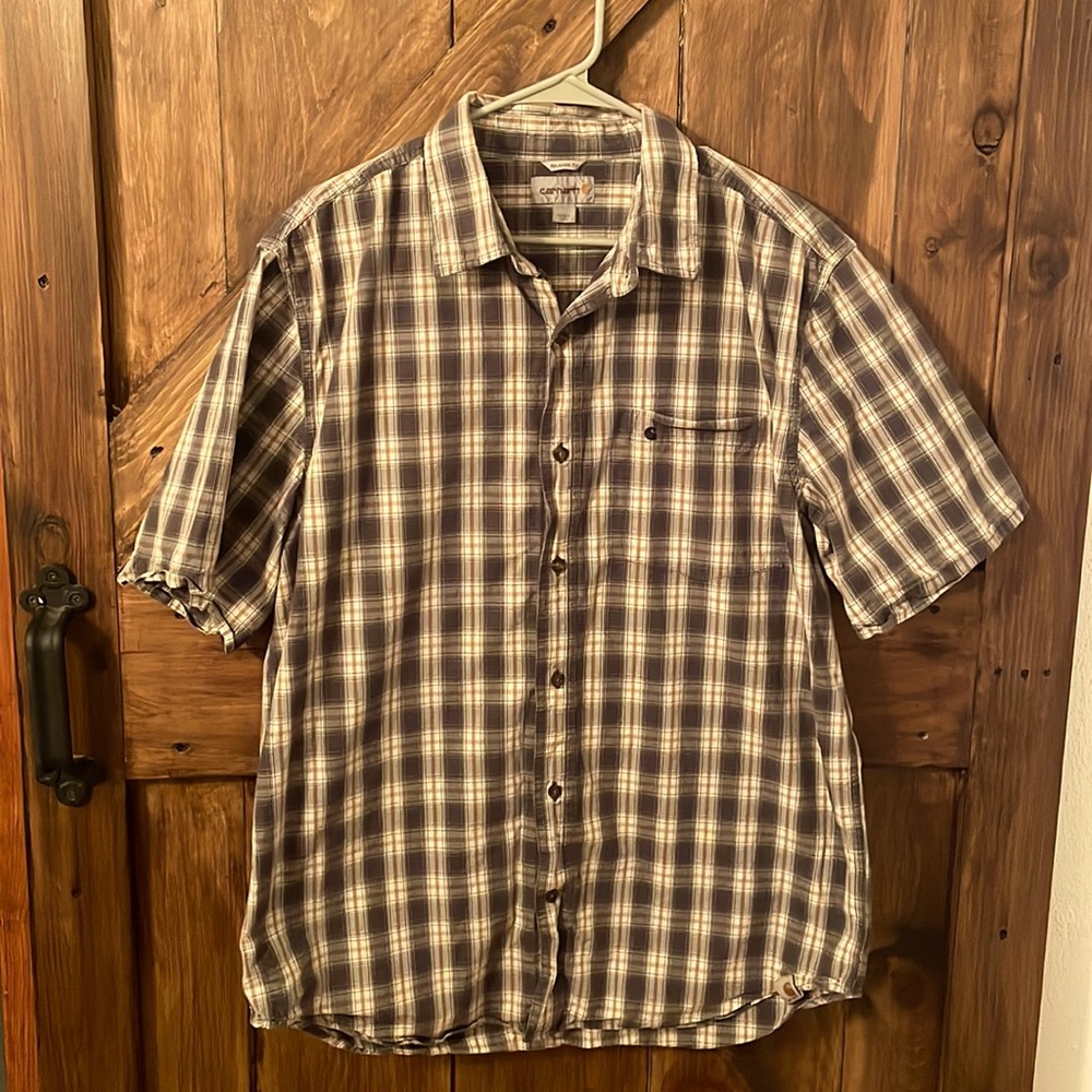 Carhartt men’s shirt sleeve button down Large
